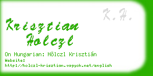 krisztian holczl business card